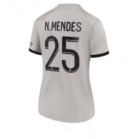 Paris Saint-Germain Nuno Mendes #25 Udebanetrøje Dame 2022-23 Kortærmet
